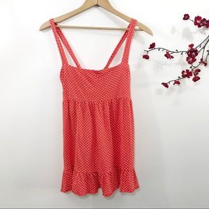 J Crew Polka Dot Cross Tank